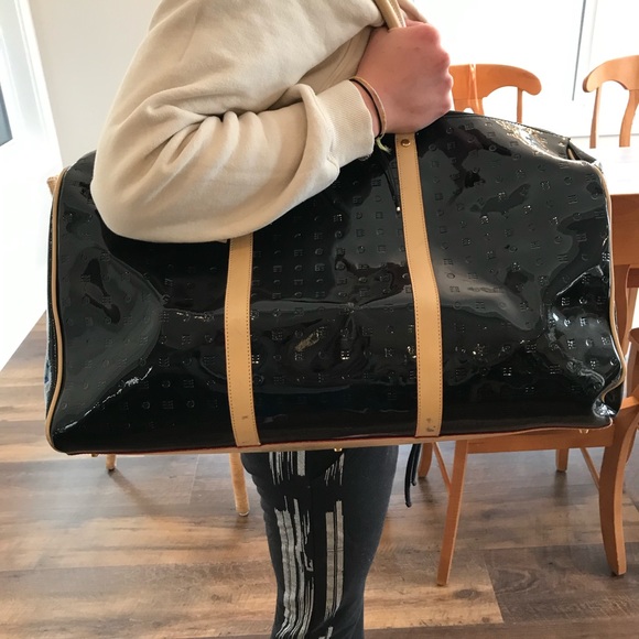 Arcadia Handbags - Arcadia Genuine patent leather overnight bag